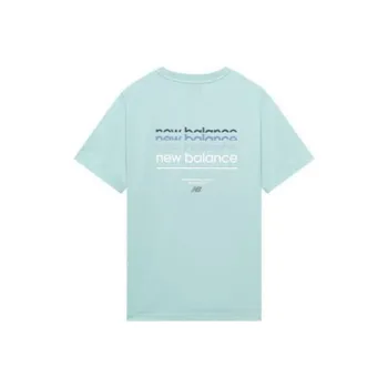 New Balance Drop Shoulder Sleeve T Shirt Unisex Mint Green