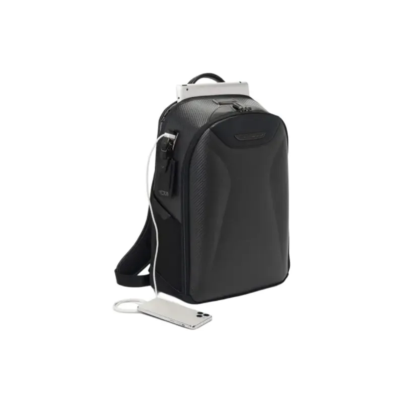 TUMI Fabric Backpack Regular Men's Carbon Black-1