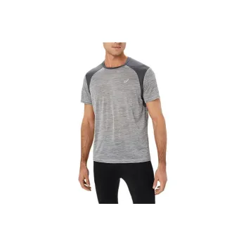 Asics ROAD T Shirts Men Gray