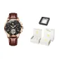 Rose Case Black Dial Brown Leather[Luxury Box]