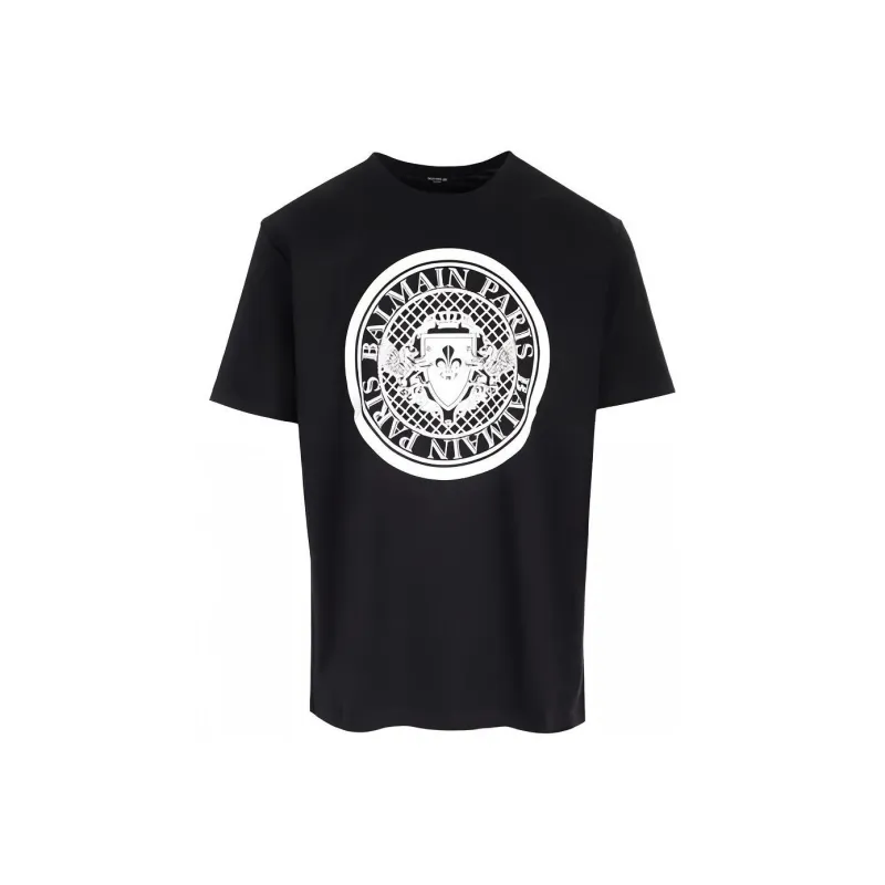 BALMAIN Flocked Coin T Shirt-0