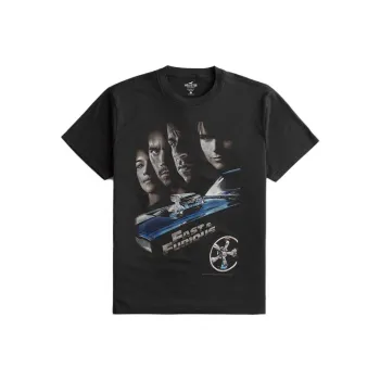 Hollister T-Shirts Unisex Faded Black