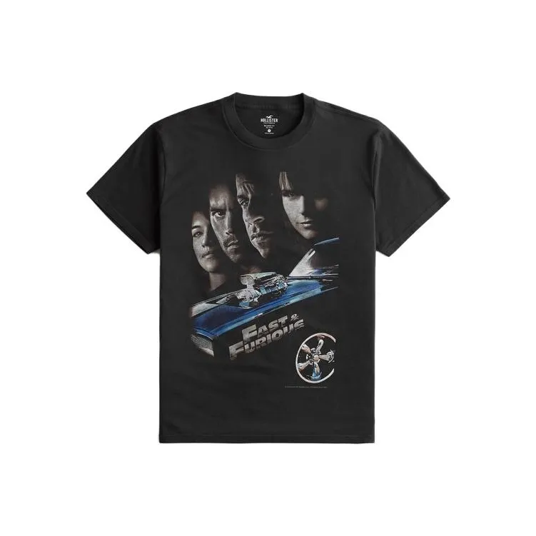 Hollister T-Shirts Unisex Faded Black-0