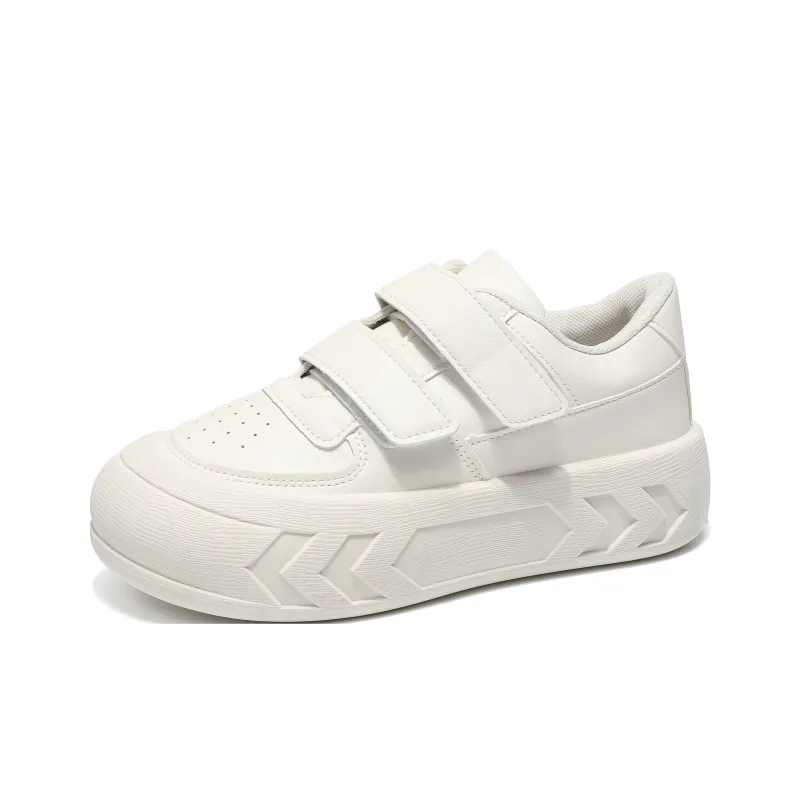 Dawei's House Low Top Skateboard Shoes Women's Ecru-1
