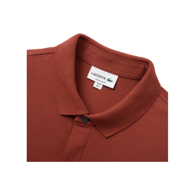 LACOSTE SS25 Polo Shirt Men's Deep Red-1