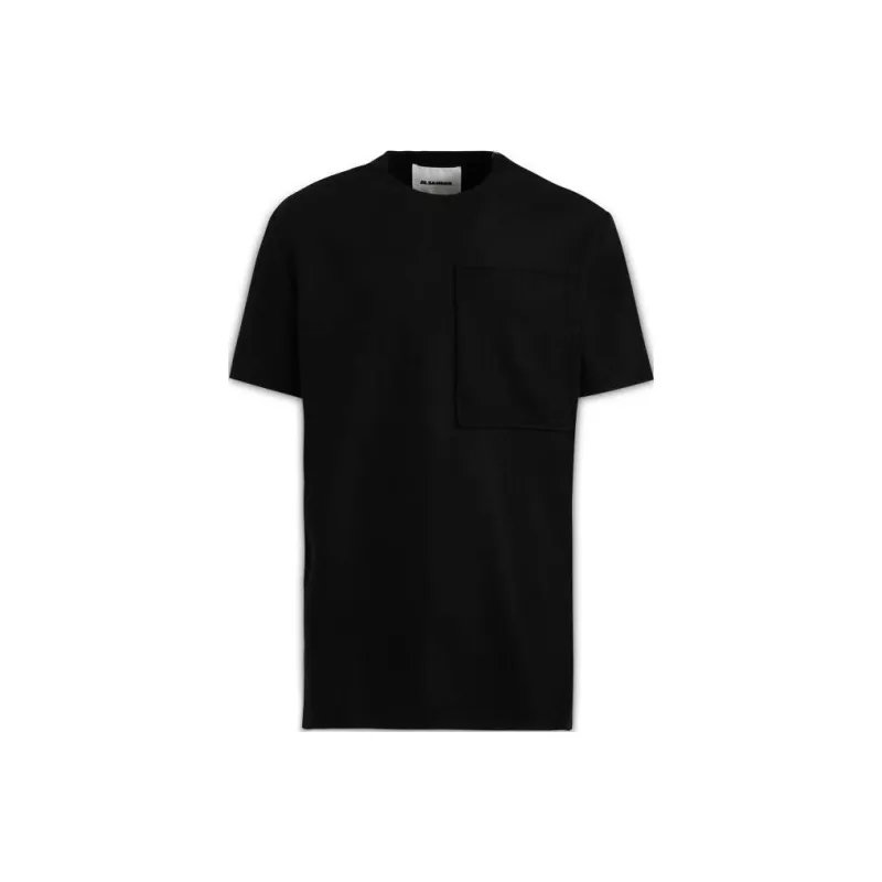 JIL SANDER Zip Detailed Crewneck T Shirt-0