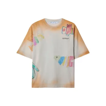 OFF-WHITE T-Shirts Men Orange
