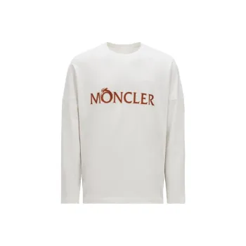Moncler Logo Printed Long Sleeved T Shirt