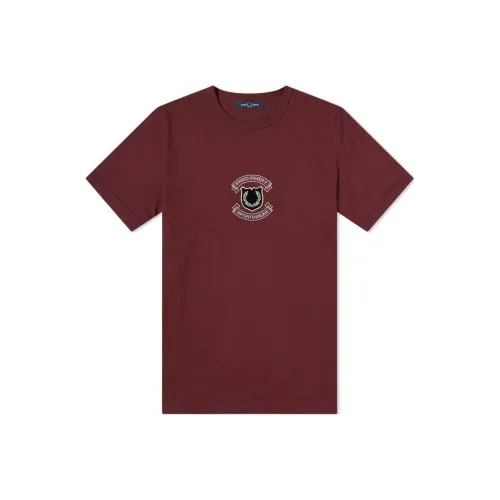 FRED PERRY SS24 T-Shirt Men's Burgundy