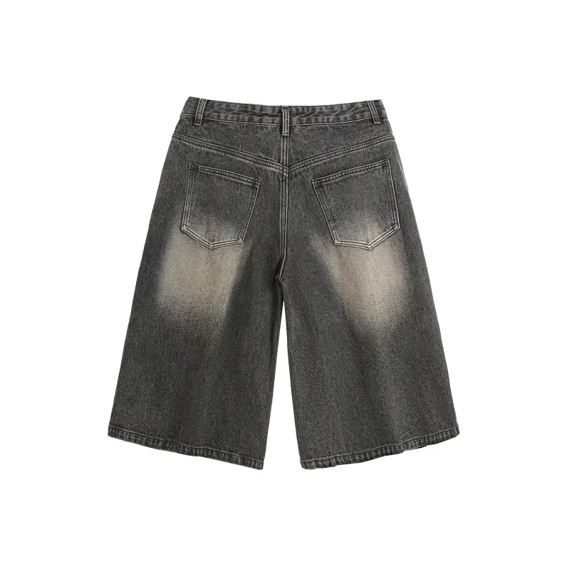 HOKLV Denim Shorts Unisex-11