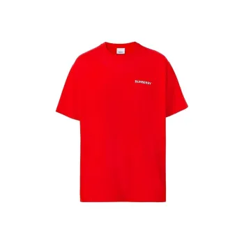 Burberry T Shirts Unisex Bright Pepper Red