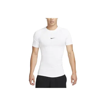 Nike Pro Men's Dri FIT Tight Short Sleeve Fitness Top White