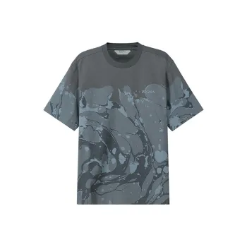 Zzegna T Shirts Men Gray