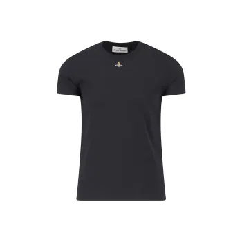 Vivienne Westwood Orb Logo Embroidered Crewneck T Shirt