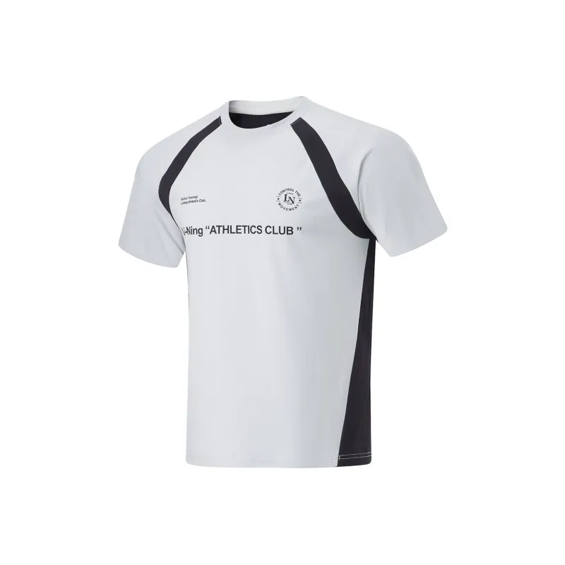 LiNing T-Shirt Men's Sichuan Stone Gray/Black-0