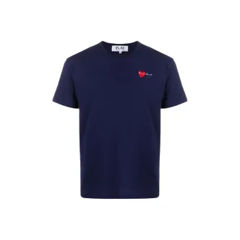 CDG Play Heart Patch Short Sleeve T shirt