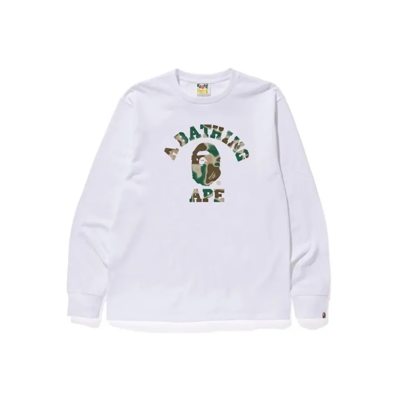 A BATHING APE Liquid Camo College L/S Tee-3
