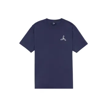 LI NING 1990 T Shirts Men Dark Ship Blue