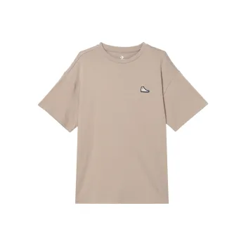 Converse SNEAKER PATCH T Shirts Unisex Brown