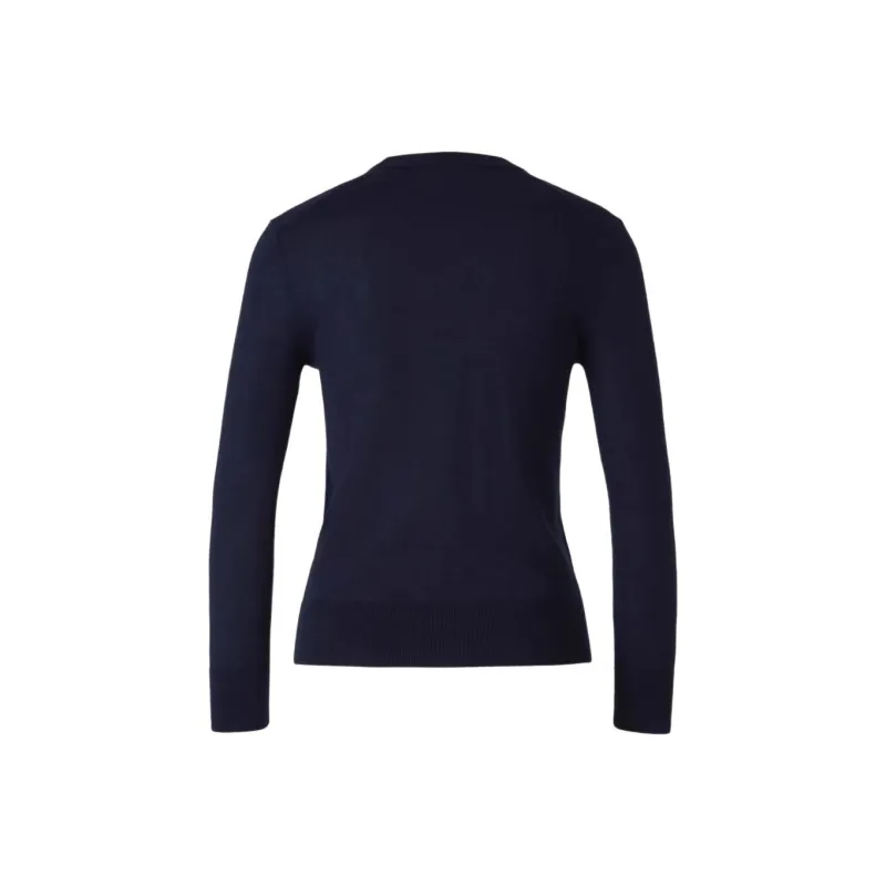 Givenchy Crochet V Neck Cardigan 'Dark Blue'-1