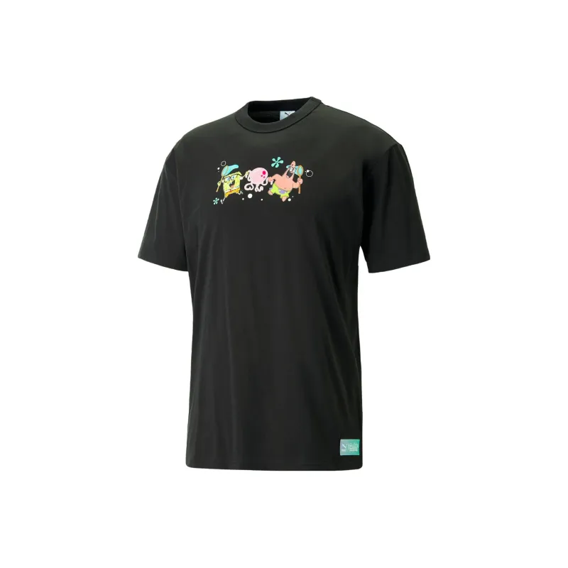 PUMA X SPONGEBOB T Shirts Unisex Black-0