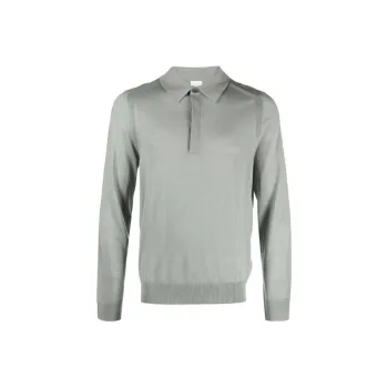 Paul Smith Straight Hem Knitted Polo Shirt