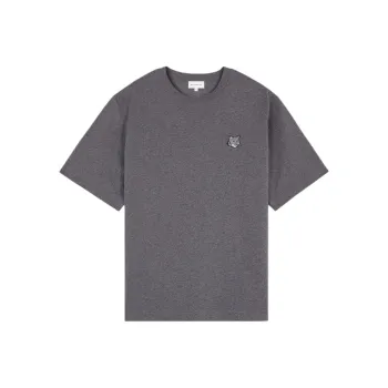 Maison Kitsune Fox Head Patch Crewneck T Shirt