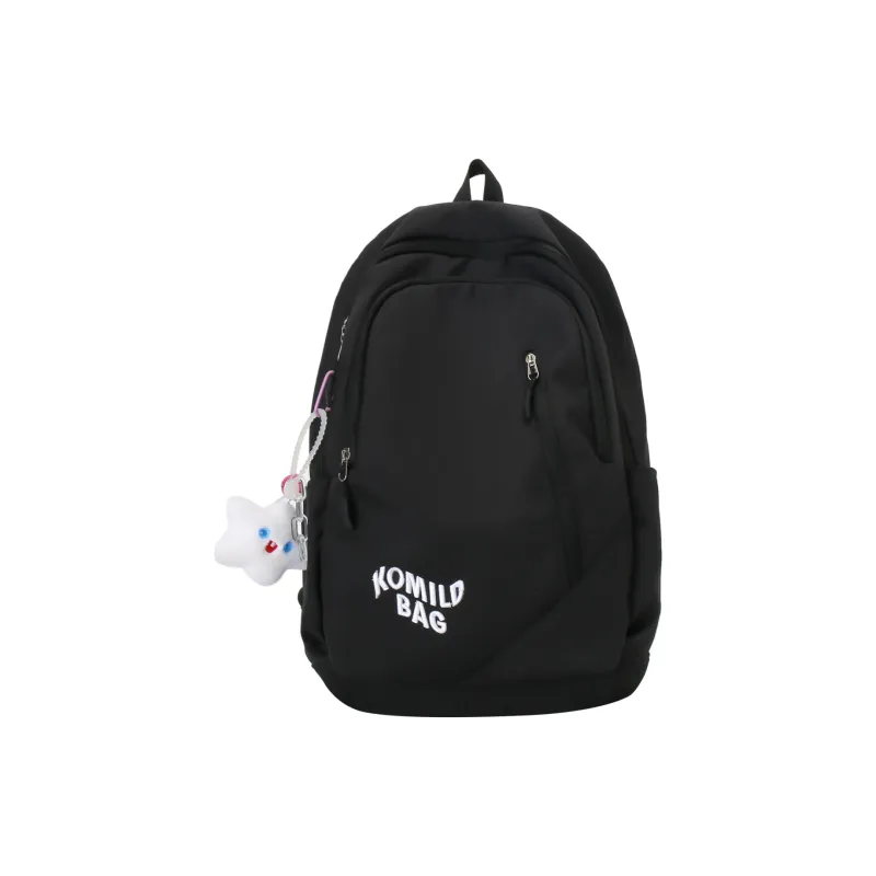 LUVISTRUE Nylon Backpack Travel Bag Unisex Light Gray/Black/Burgundy/Khaki/Dark Blue/Pink-3