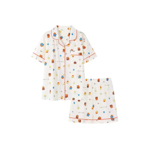 Maultiay Pajama Set Women's Apricot