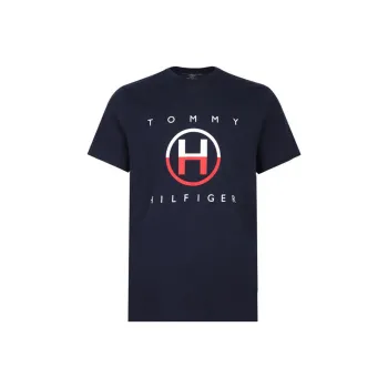 Tommy Hilfiger T Shirts Men Marine Blue