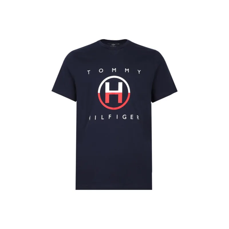 Tommy Hilfiger T Shirts Men Marine Blue-0