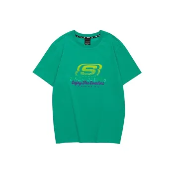 Skechers Colorful T Shirt Unisex Leaf Green