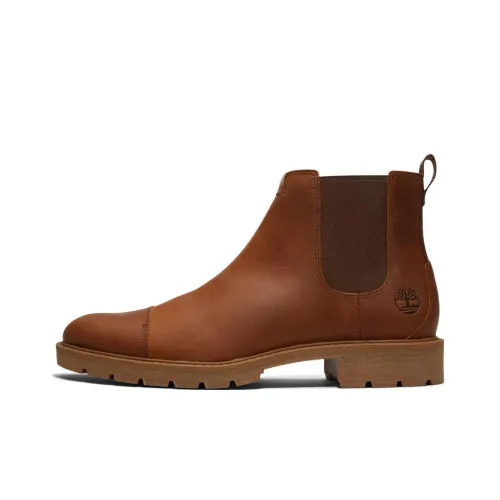 Timberland Elmhurst Chelsea Short Chelsea Boots Men's Brown