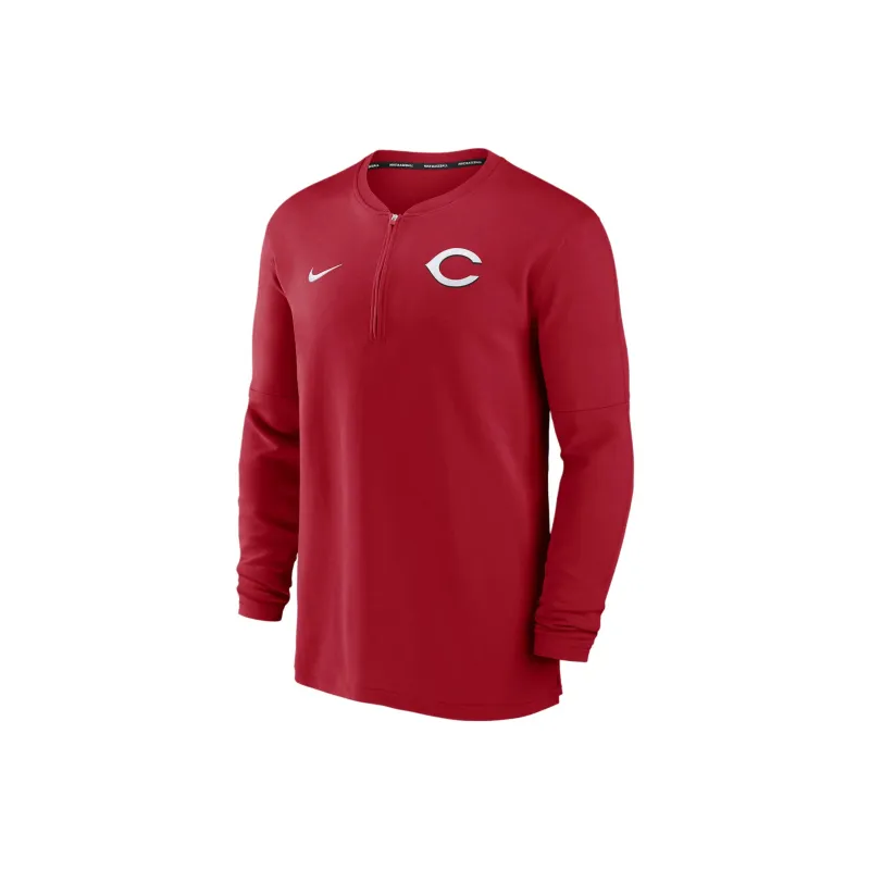Nike Cincinnati S Authentic Collection Men's Nike Dri FIT Mlb 1/2 Zip Long Sleeve Top-0