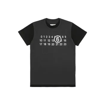 MM6 Maison Margiela Logo Printed Crewneck T Shirt