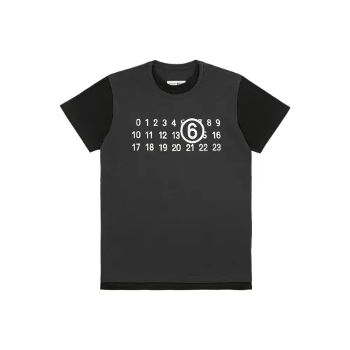 MM6 Maison Margiela Logo Printed Crewneck T Shirt