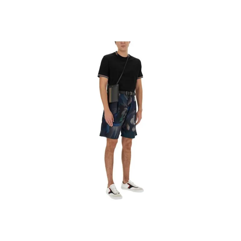 Paul Smith Signature Stripe Trim T Shirt-0