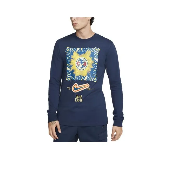 Nike Club América T-Shirt Men's Marine Blue-0