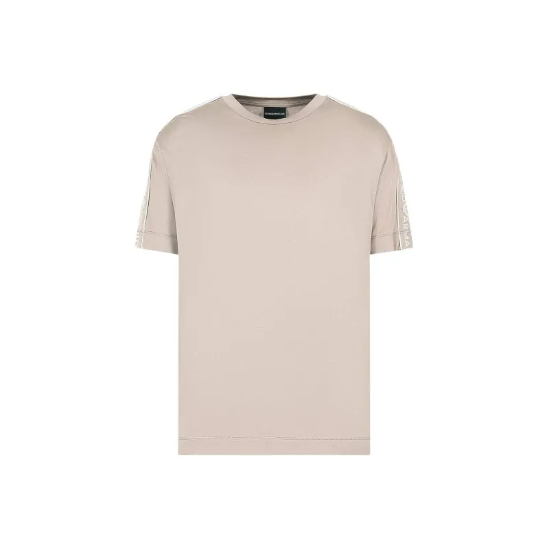 EMPORIO ARMANI SS24 T Shirt Men's Beige Yellow-0