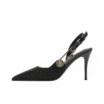 CZRSK Slim Heel High Heels Women's Black