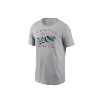 Nike Minnesota Twins Home Team Athletic Arch T-Shirt Men's Gray