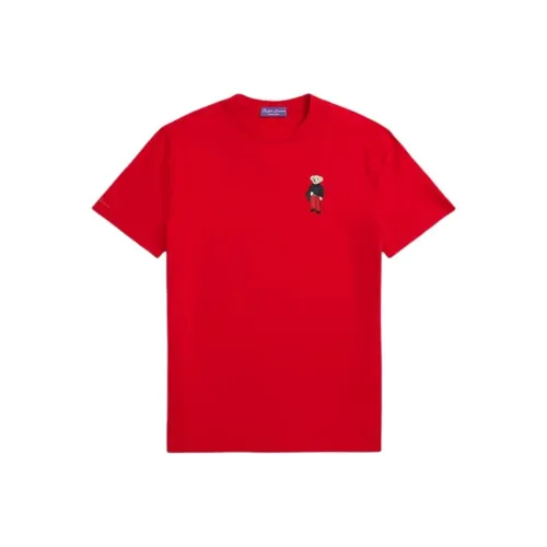 Ralph Lauren Purple Label Chinese New Year Polo Bear T Shirt T Shirt Men's Red