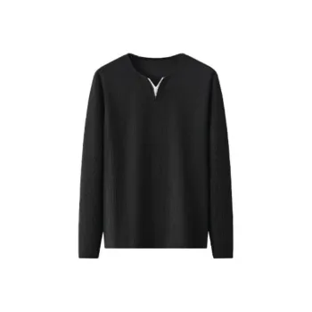 Red bean T-Shirts Men Black S1