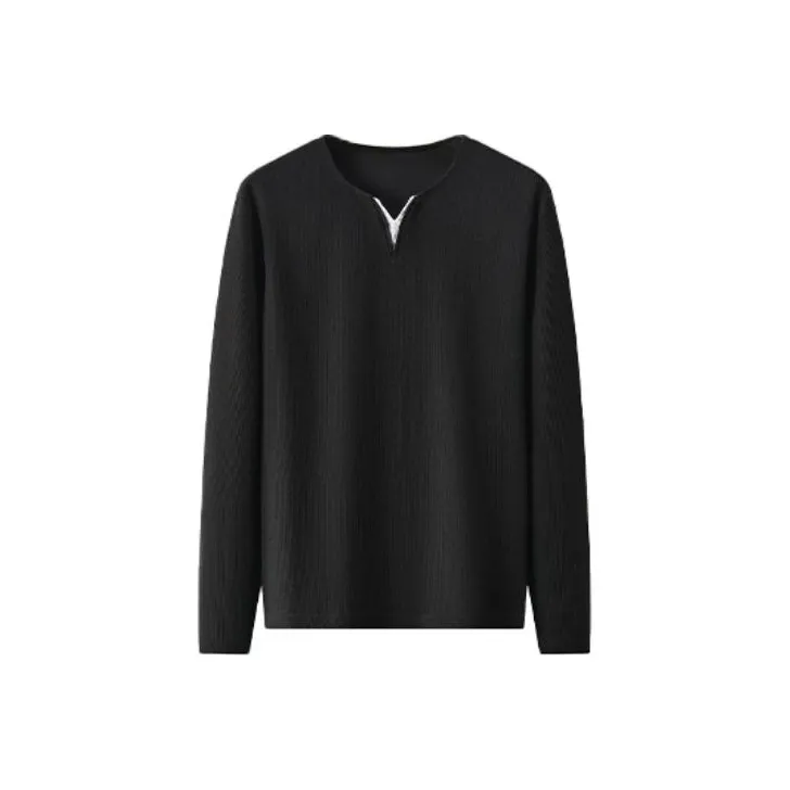 Red bean T Shirts Men Black S1-0