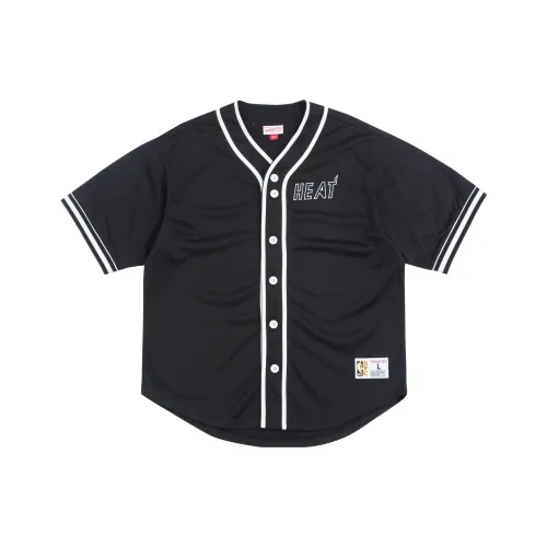 Mitchell Ness T-Shirts Unisex Black