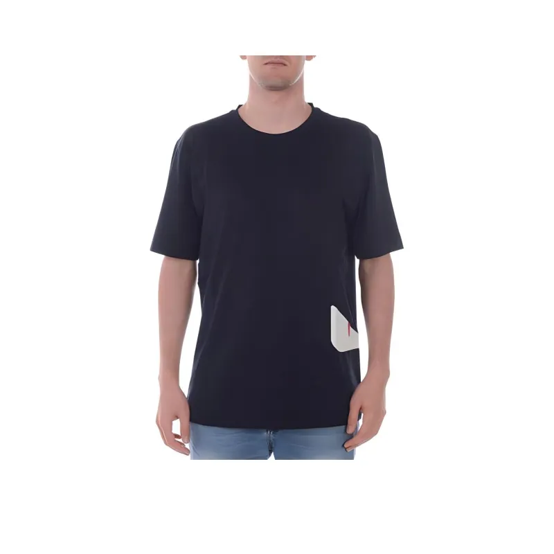 FENDI T-Shirts Men Navy Blue-0
