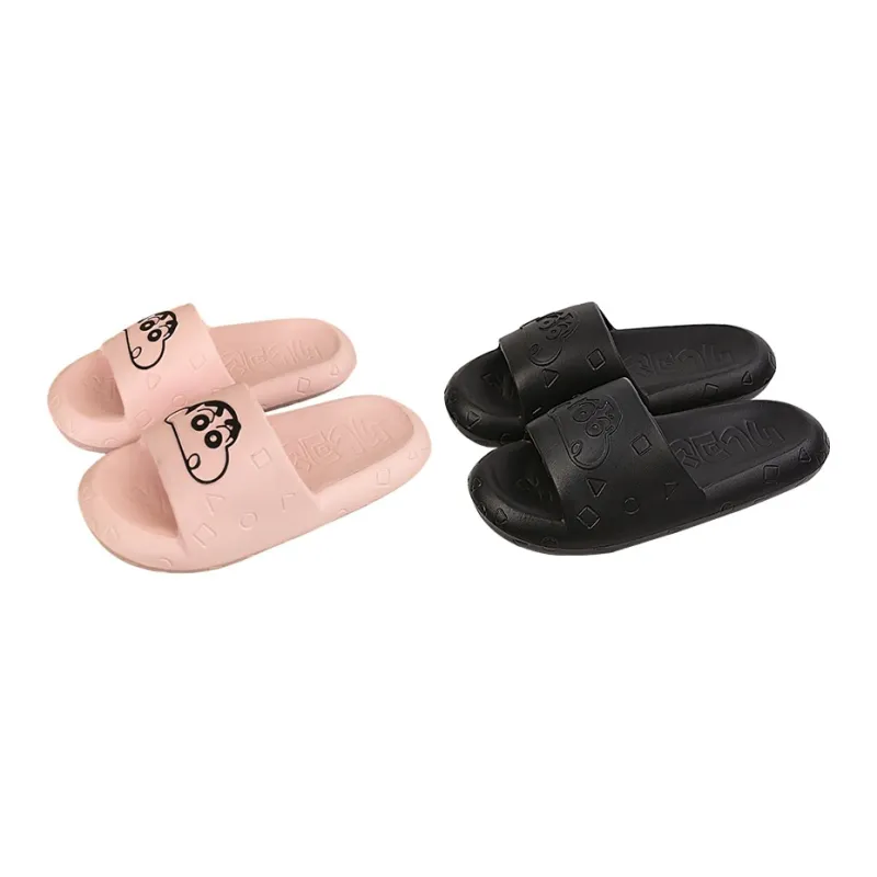 SHIGUDE x Crayon Shinchan Sandal Slippers Unisex, Milk White-11