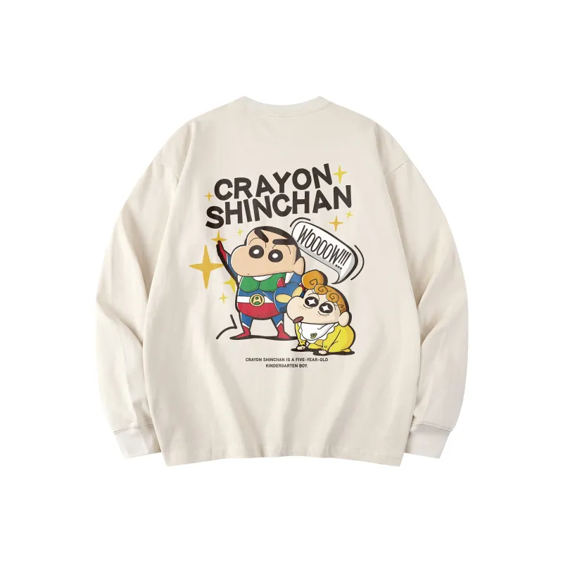 Crayon Shinchan Long Sleeved T Shirts Unisex-6