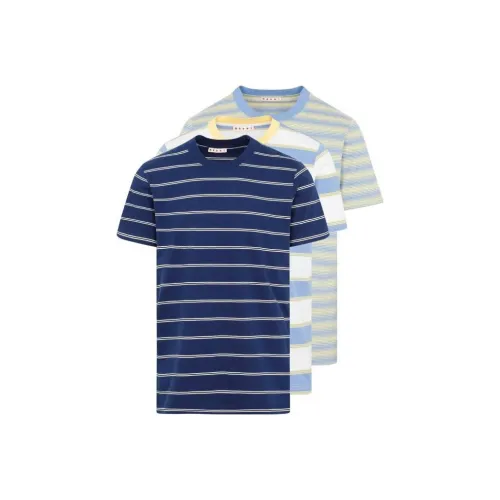 MARNI Pack Of Three Striped Crewneck T Shirts