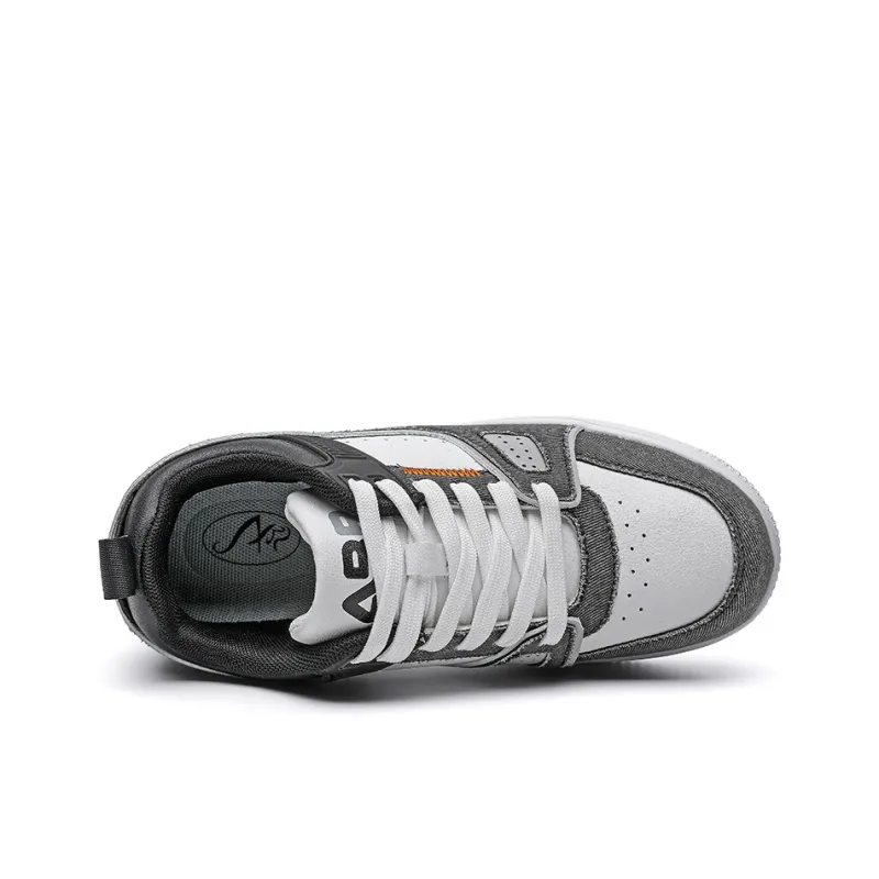 ABIDJAN Lightweight And Breathable Low Top Skateboard Shoes Unisex Denim Black-4